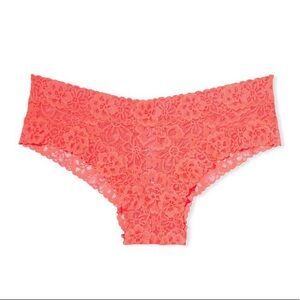 Victoria’s Secret Floral lace cheeky panty with glittery embellishment on back